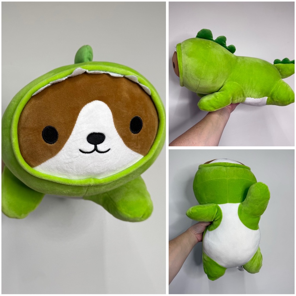 Smoochy Pals Green Corgi Dog Dinosaur Plush Stuffed Animal Toy